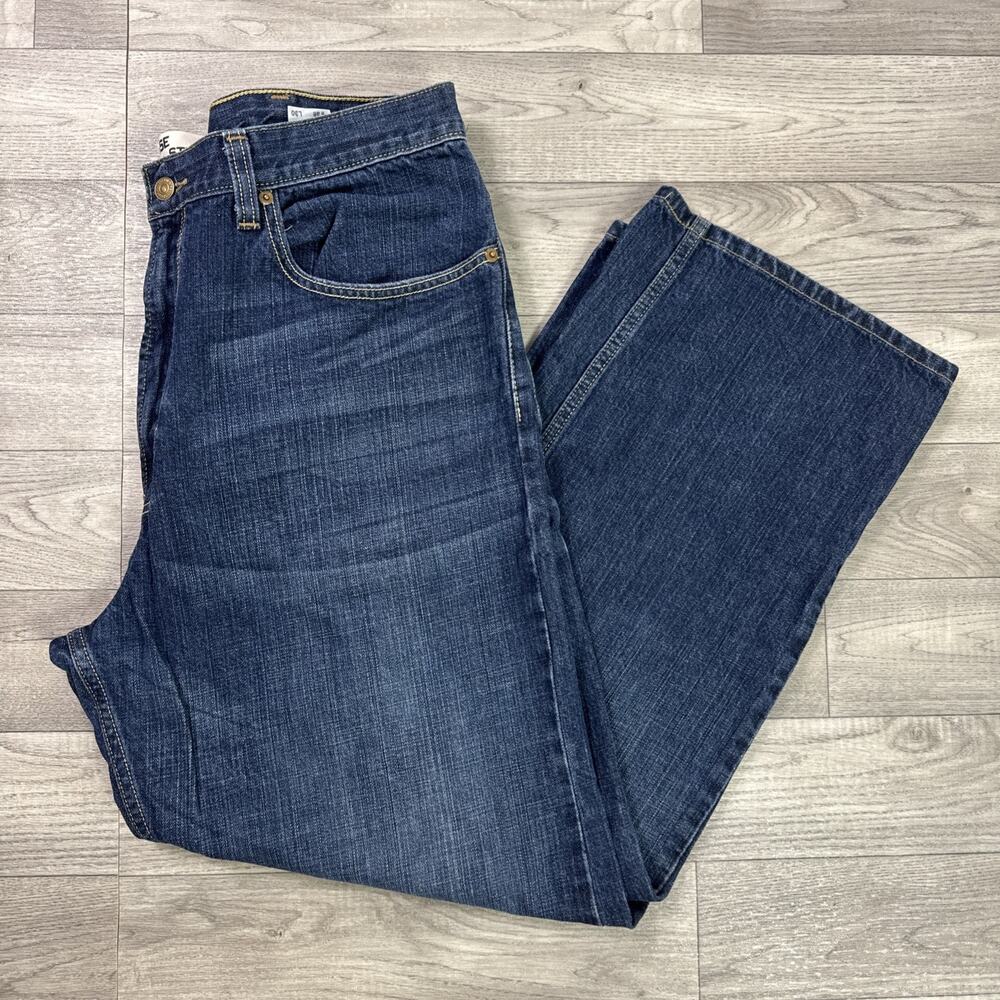 Levi's 569 Loose Straight Denim Jeans Dark Wash sz 38 x 30